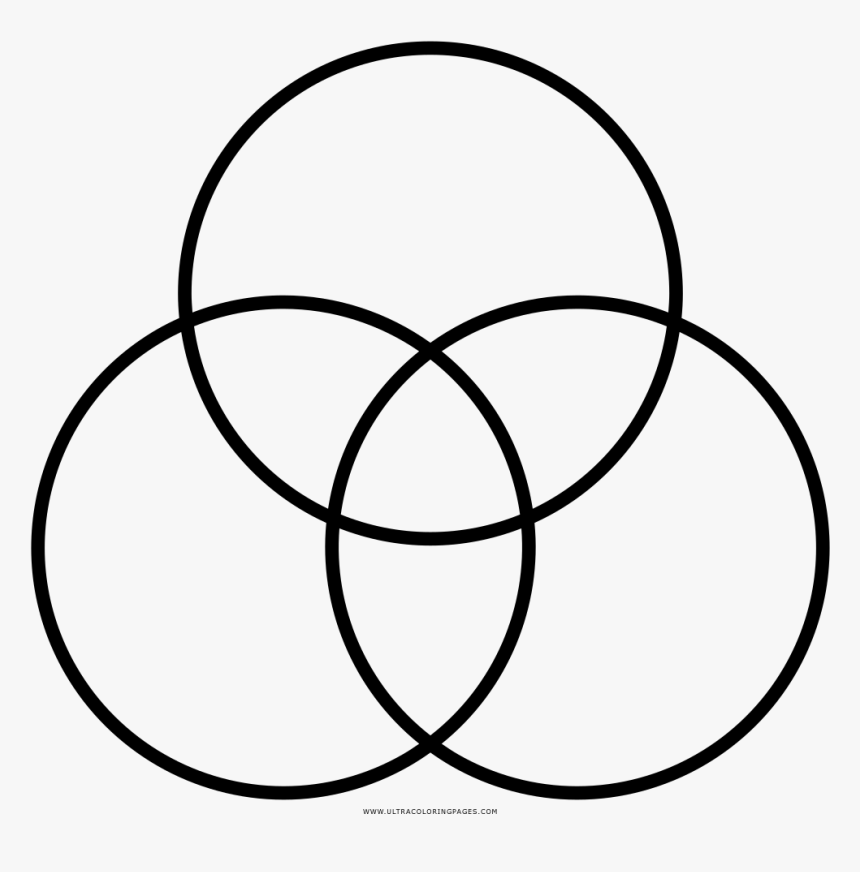 Venn Diagram Coloring Page - Lacan Three Registers, HD Png Download, Free Download
