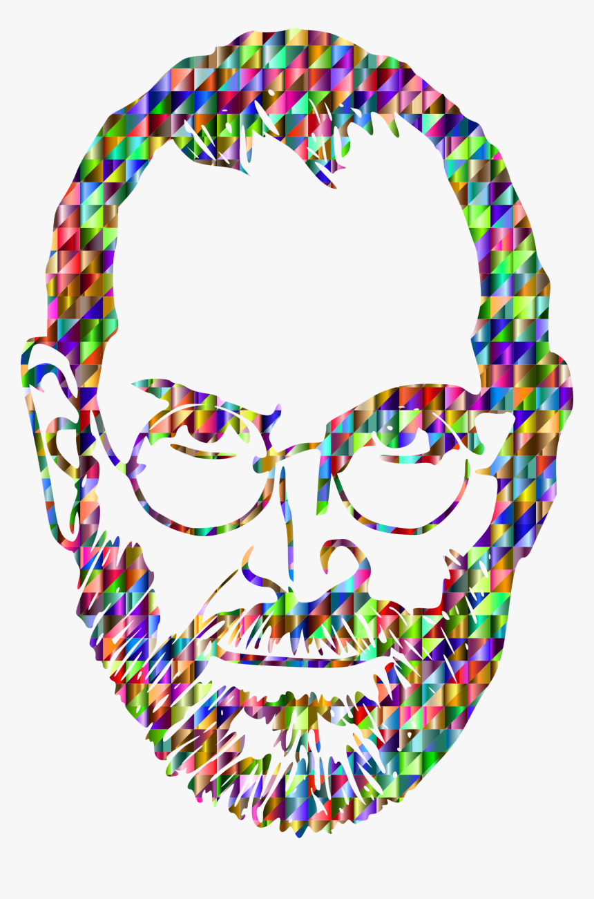 Chromatic Triangular Steve Jobs Clip Arts - Steve Jobs Art Png, Transparent Png, Free Download