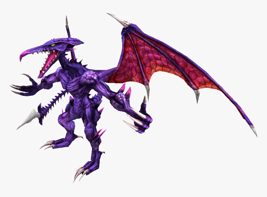 Giant Purple Alien Pterodactyl Thing By Monsterdrawing - Dragon, HD Png Download, Free Download