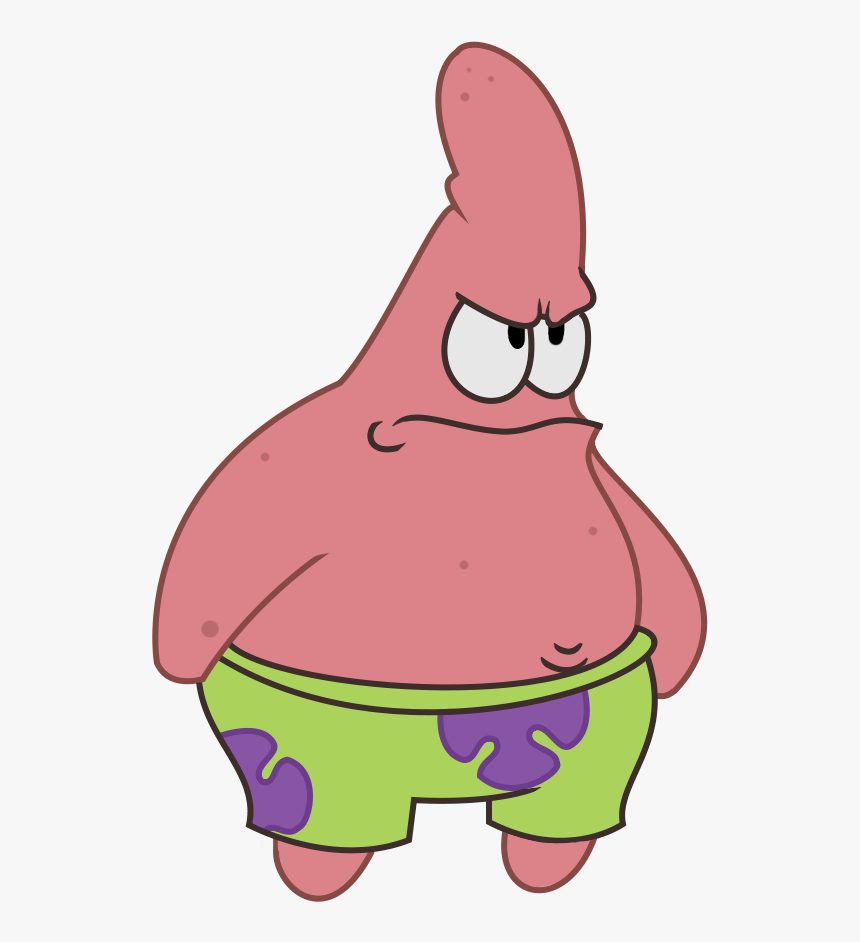 I Am Angry So I Made An Angry Patrick - Angry Patrick Png, Transparent Png, Free Download