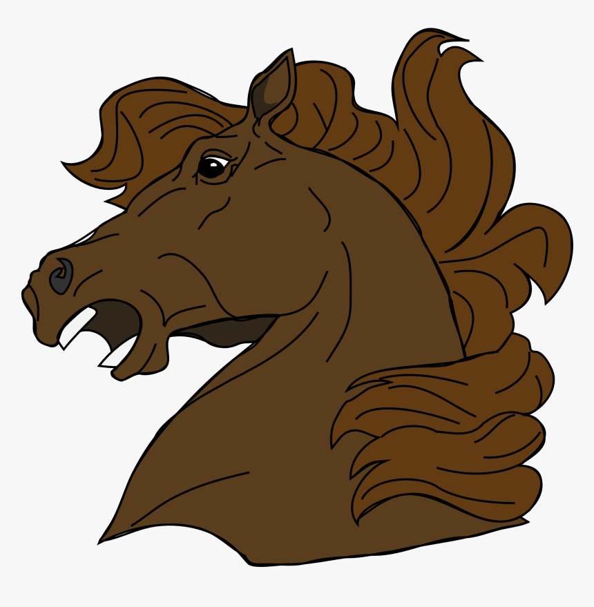 Angry Horse Svg Clip Arts - Horse Head, HD Png Download, Free Download