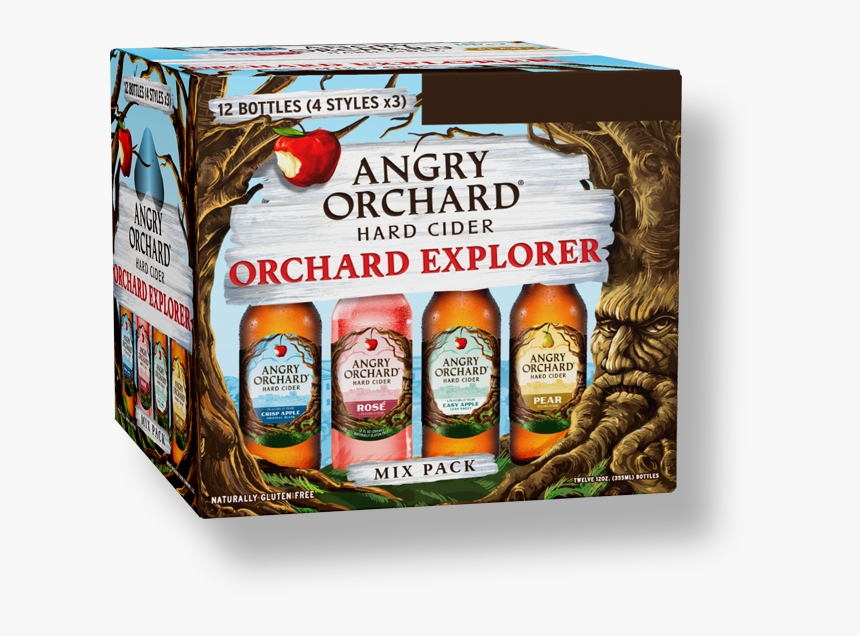 Refreshing Hard Cider With - Angry Orchard Explorer Variety Pack, HD Png Download, Free Download