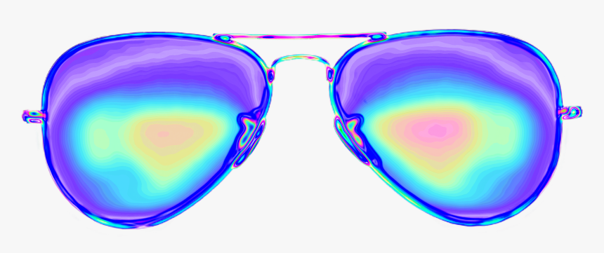 #glasses #glass #aviators #aesthetic #background #color - Vaporwave Glasses, HD Png Download, Free Download