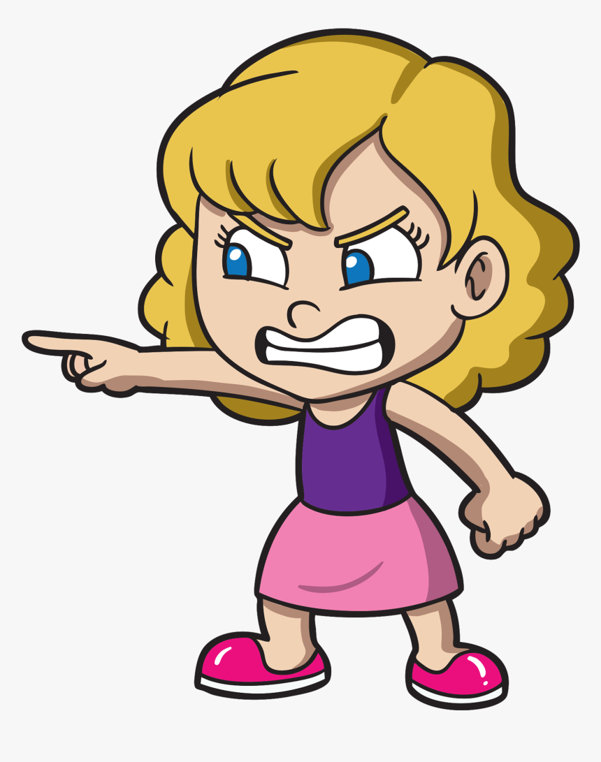 Michael W Paul Angrykidscollection - Angry Girl Clipart, HD Png Download, Free Download