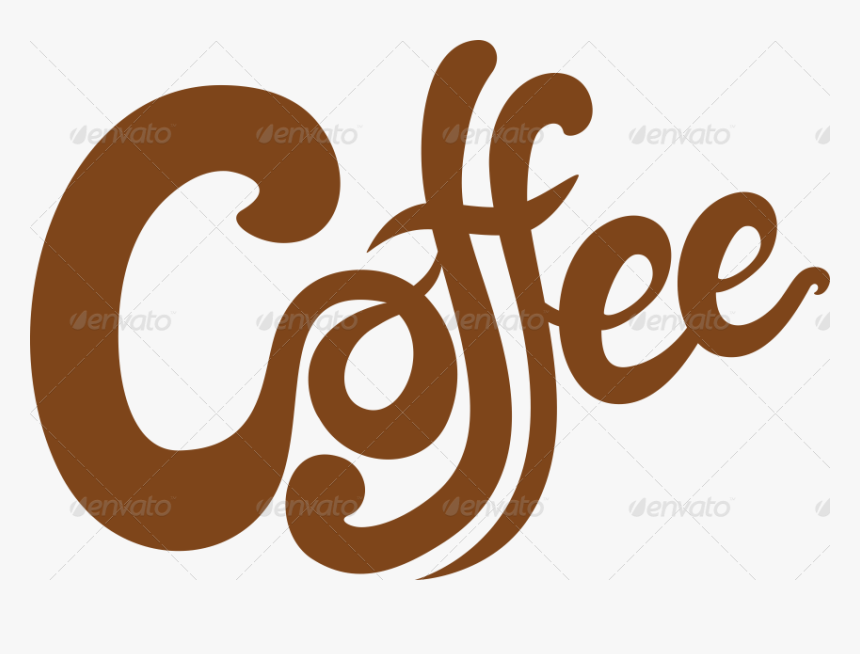 5 Handlettered Coffee Illustrations By - Coffee Word Clipart, HD Png Download, Free Download