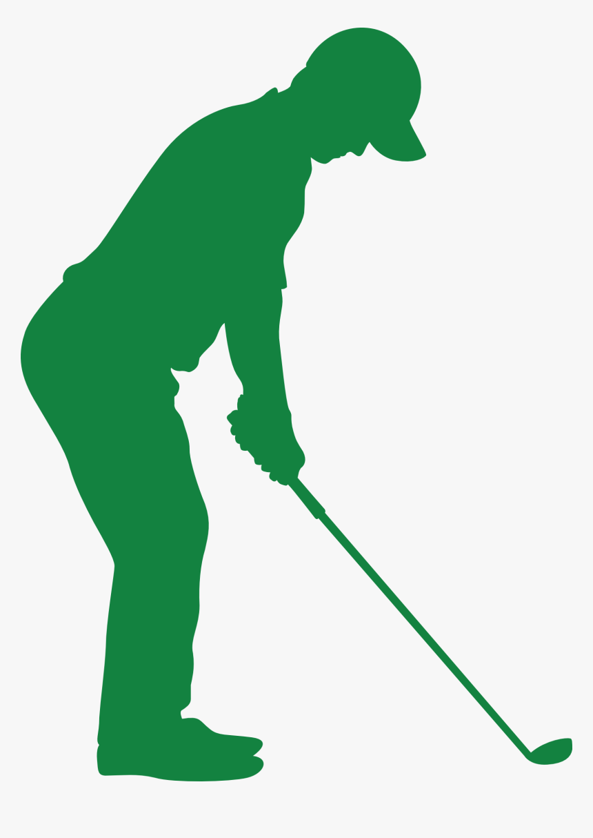 Man Playing Golf Silhouette, HD Png Download, Free Download