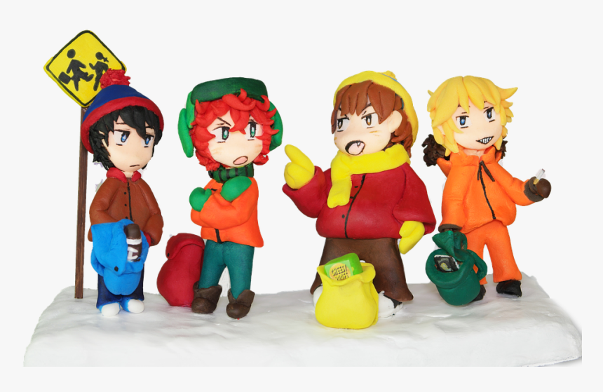 Cartman, Kyle, Stan, Kenny, Bus Stop, South Park Fan - South Park Scene, HD Png Download, Free Download
