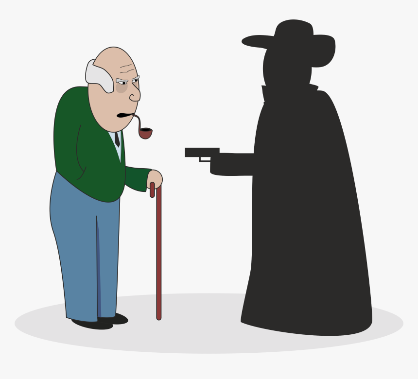 Grandpa With Robber - Mens Rea In Law, HD Png Download, Free Download