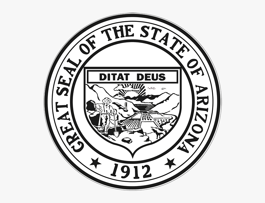 Arizona State Seal Black And White, HD Png Download, Free Download