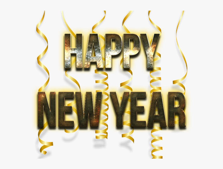 Happy New Year Word Png Image - Calligraphy, Transparent Png, Free Download