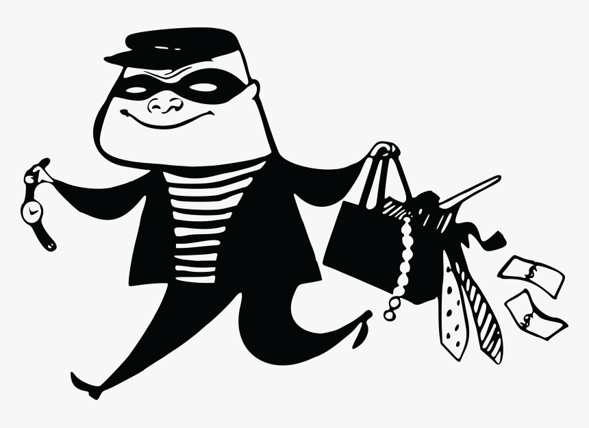 Diaryofanut Thief Clipart Black And White- - Thief Clip Art, HD Png Download, Free Download