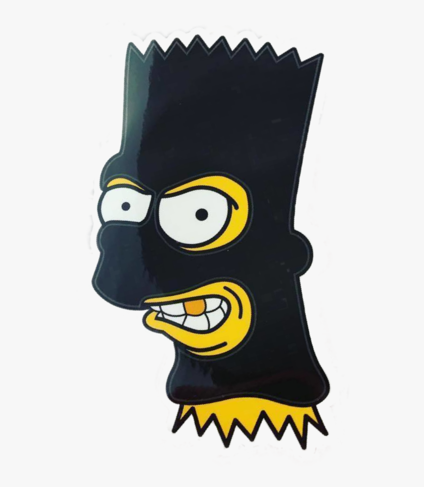 #gangster #stickergang #bart #simpsons #robber #mob - Bart Gangster, HD Png Download, Free Download