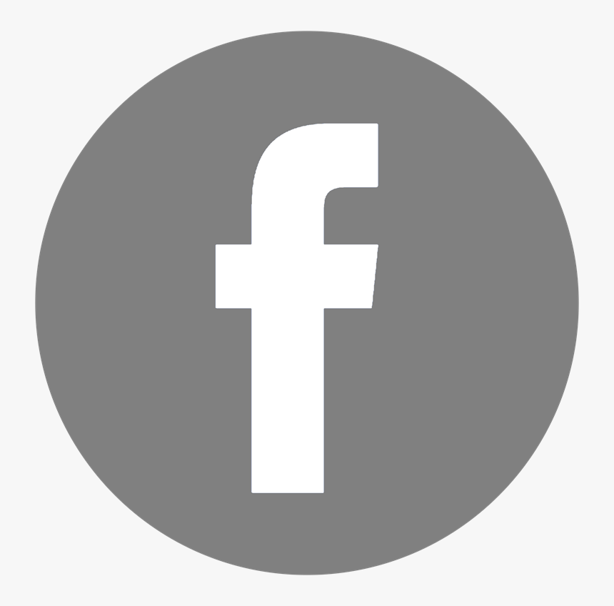 Facebook Logo Png Gray, Transparent Png, Free Download