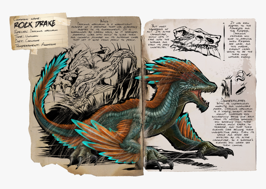 Ark Rock Drake Dossier, HD Png Download, Free Download