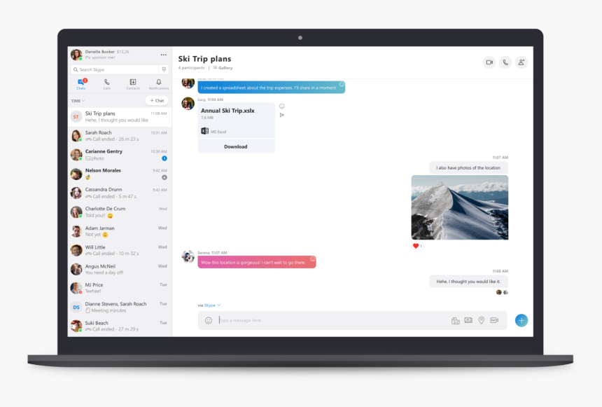 New Skype Features 2019, HD Png Download, Free Download