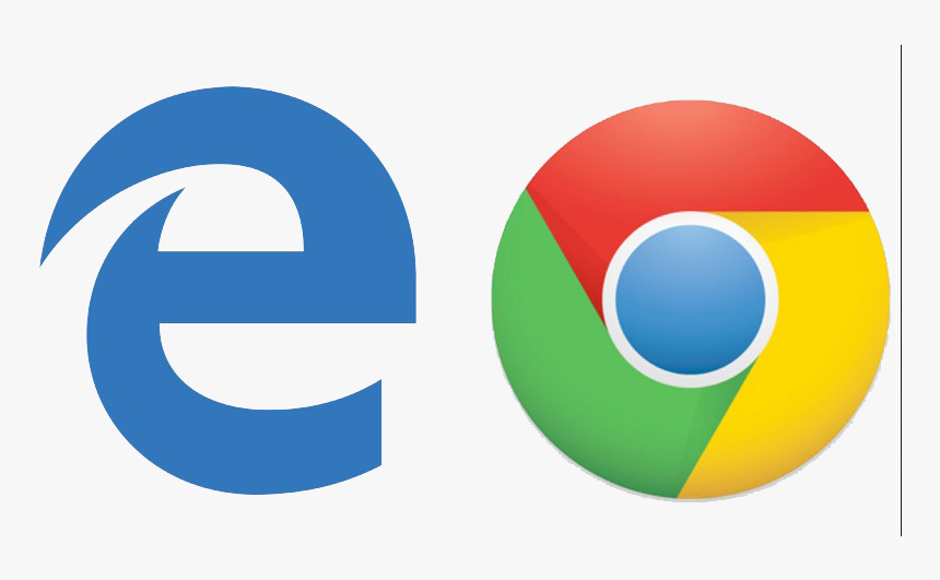 Chrome Png Free Images - Microsoft Edge And Google Chrome, Transparent Png, Free Download