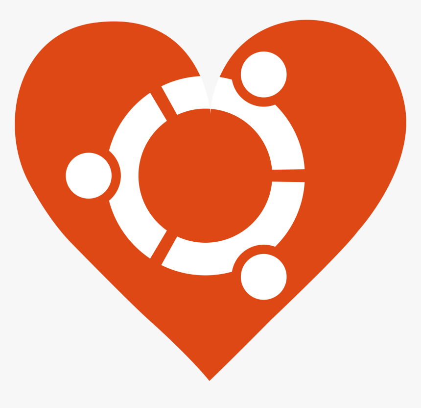 Ubuntu Heart Logo Icon Png - Linux Start Menu Button, Transparent Png, Free Download