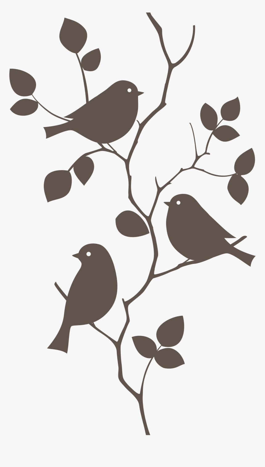 Bird Wall Decal Mural Sticker Vector Graphics - Birds For Wall Painting, HD Png Download, Free Download