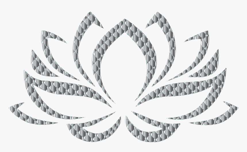 Chrome Lotus Flower No Background Clip Arts - Lotus Flower Hindu Symbols, HD Png Download, Free Download