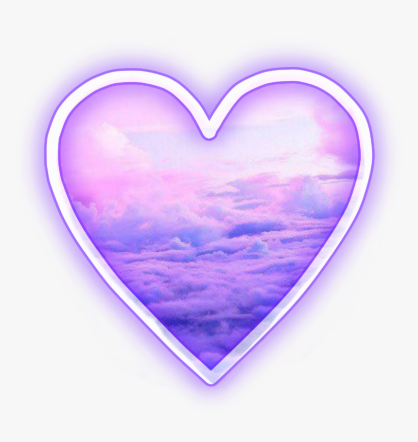 Heart Tumblr Clouds Purple Anime Png Heart Png Tumblr - Purple Pics Tumblr Transparent, Png Download, Free Download