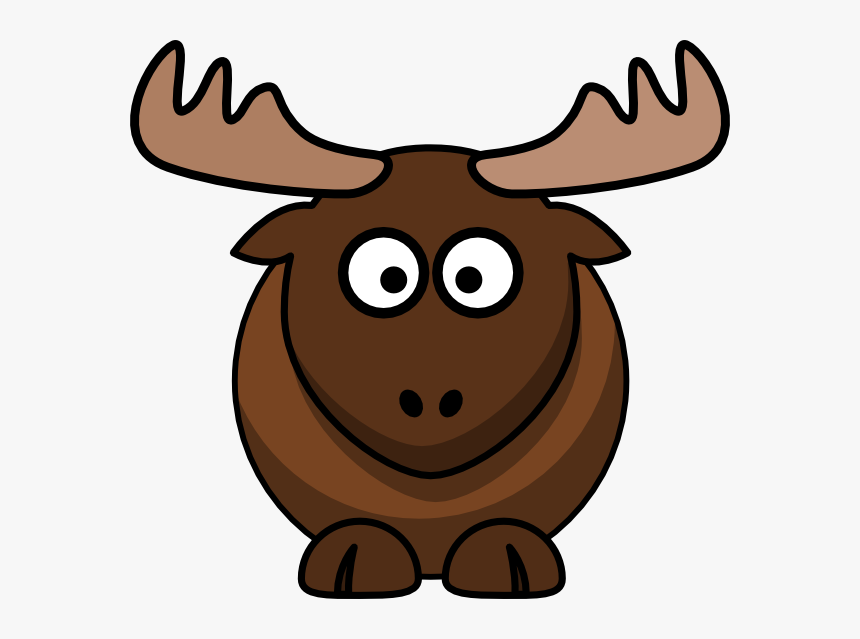 Moose Svg Clip Arts - Cartoon Elk Clipart, HD Png Download, Free Download
