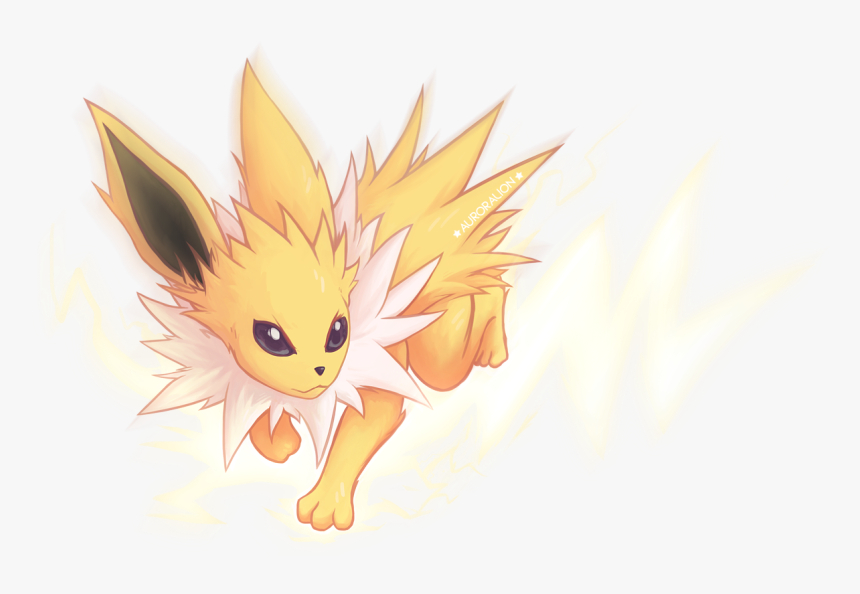 Jolteon Used Thunder Bolt By Auroralion - Jolteon In Battle Fanart, HD Png Download, Free Download