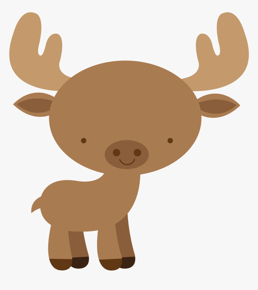 Clipart Woodland Creatures Moose, HD Png Download, Free Download