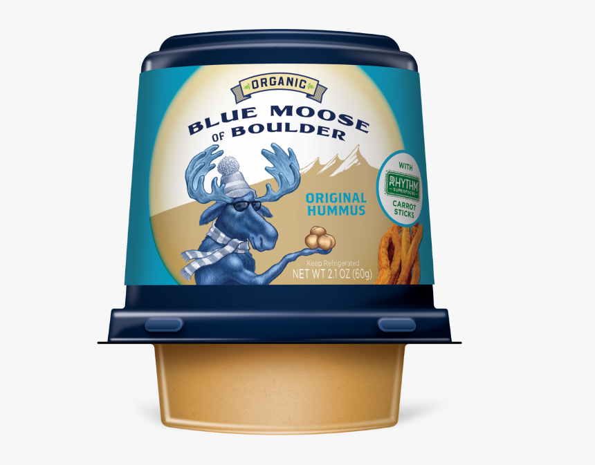 Blue Moose Launches Organic Hummus Snack, HD Png Download, Free Download