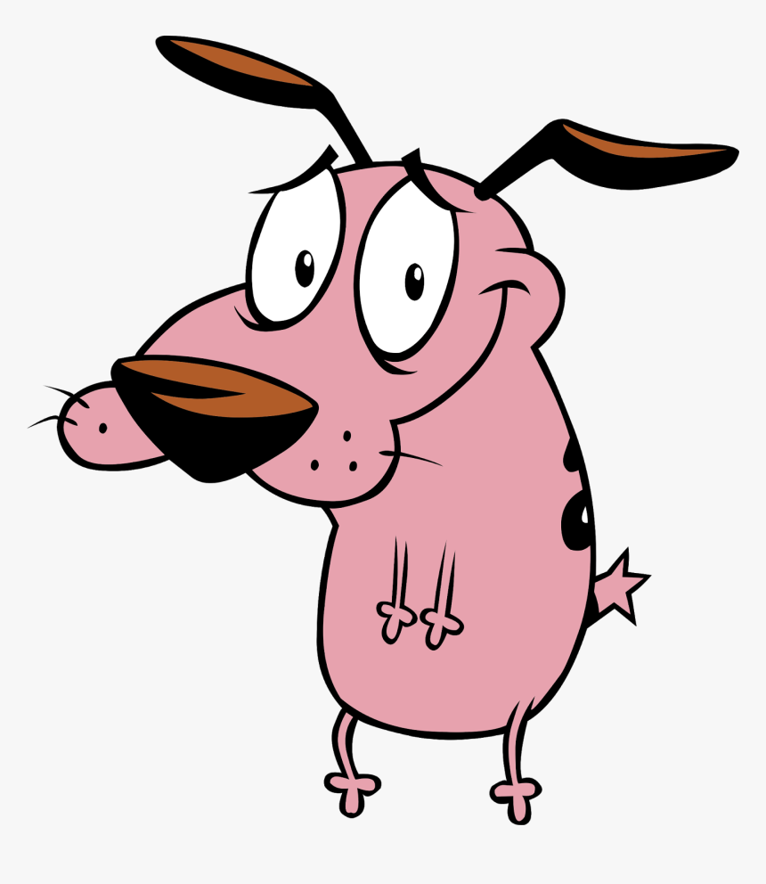 Courage The Cowardly Dog Png - Purple Dog From Cartoon Network, Transparent Png, Free Download