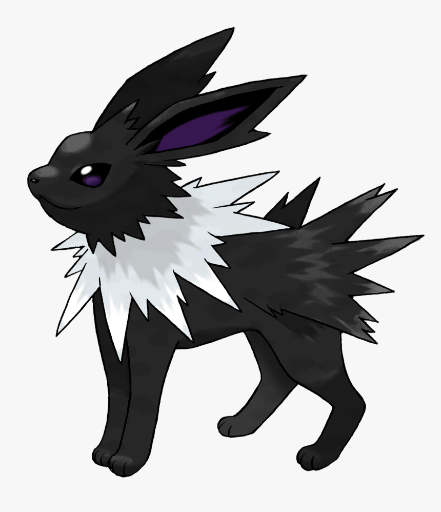 Jolteon Black And White , Png Download - Black Jolteon, Transparent Png, Free Download