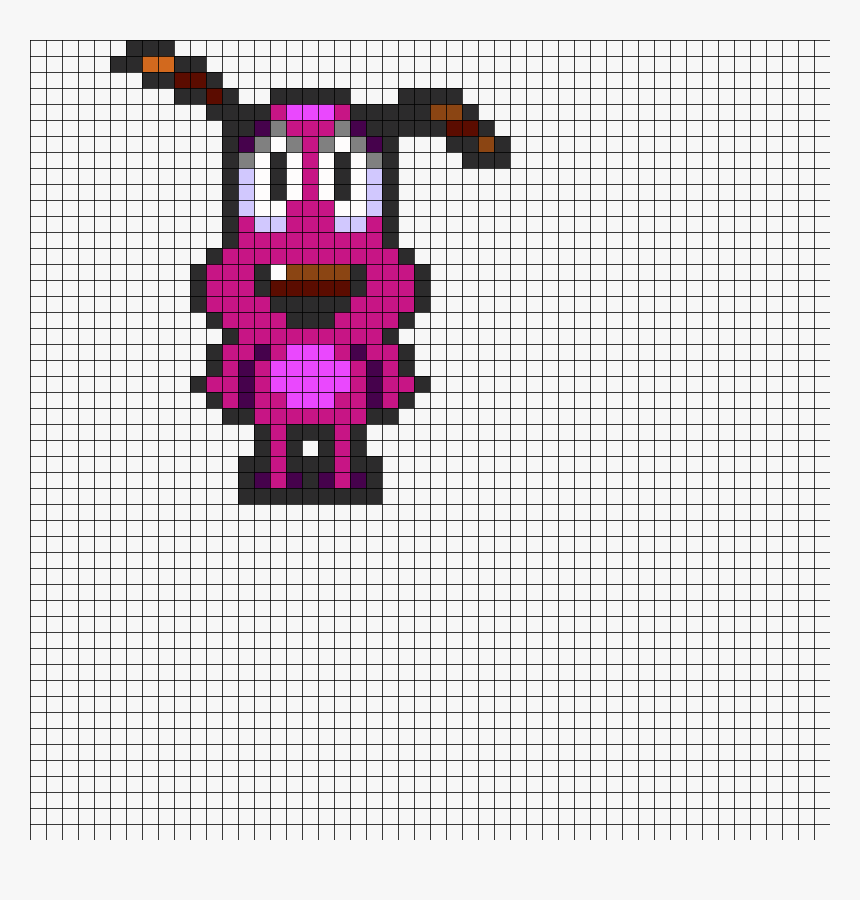 Courage The Cowardly Dog Perler Bead Pattern / Bead - Stop Sign Pixel Art, HD Png Download, Free Download