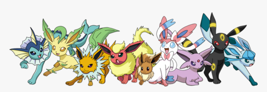 The Eeveelutions, HD Png Download, Free Download