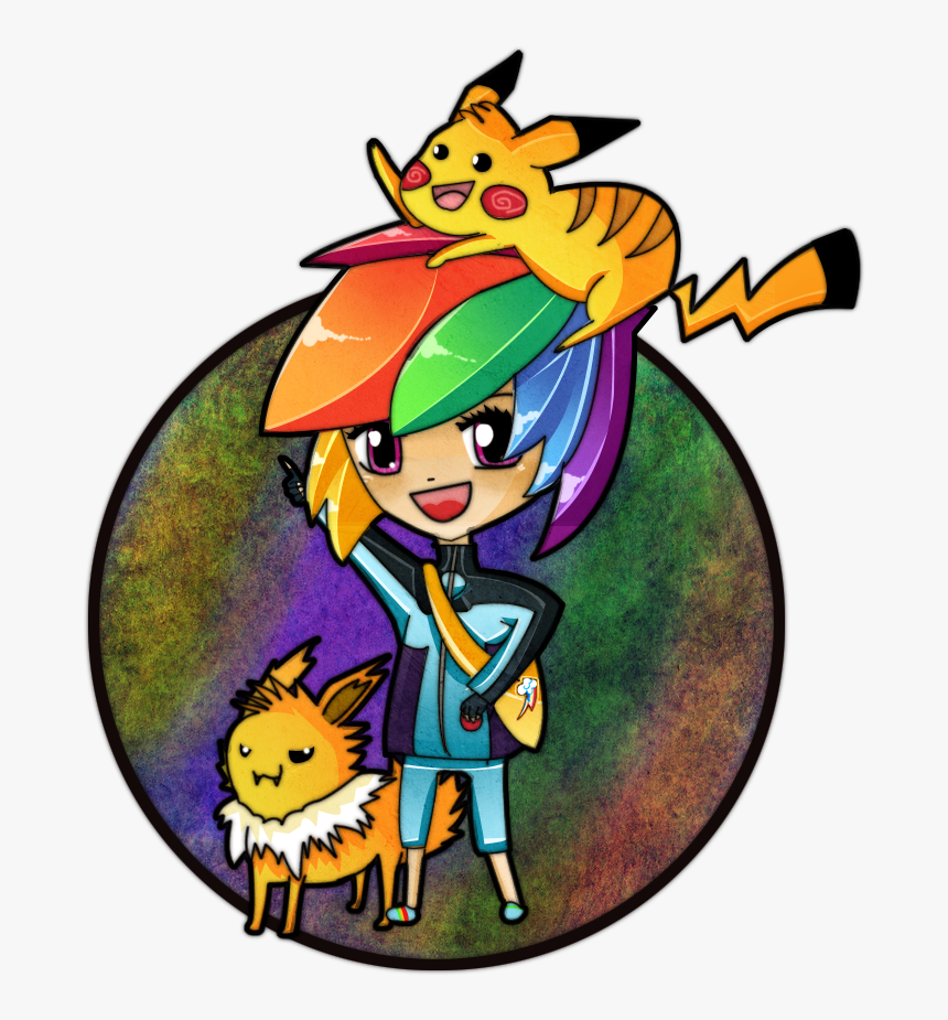 Blaans, Chibi, Humanized, Jolteon, Pikachu, Pokémon,, HD Png Download, Free Download