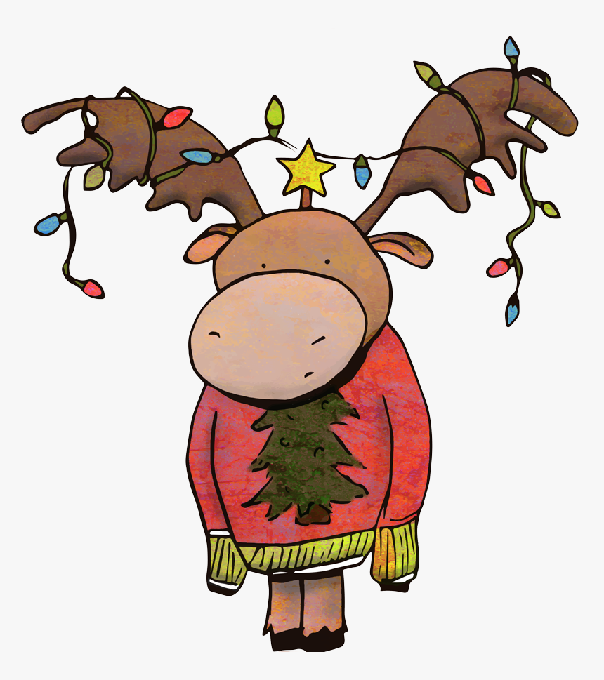 Christmas Moose - Christmas Day, HD Png Download, Free Download