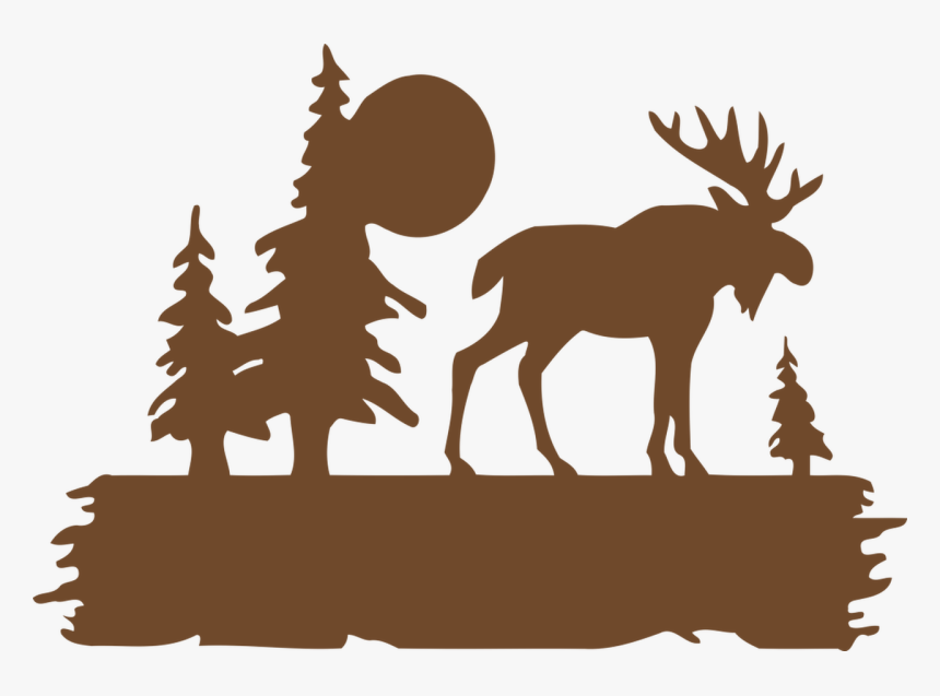 Moose Cut Out In Woods, HD Png Download, Free Download