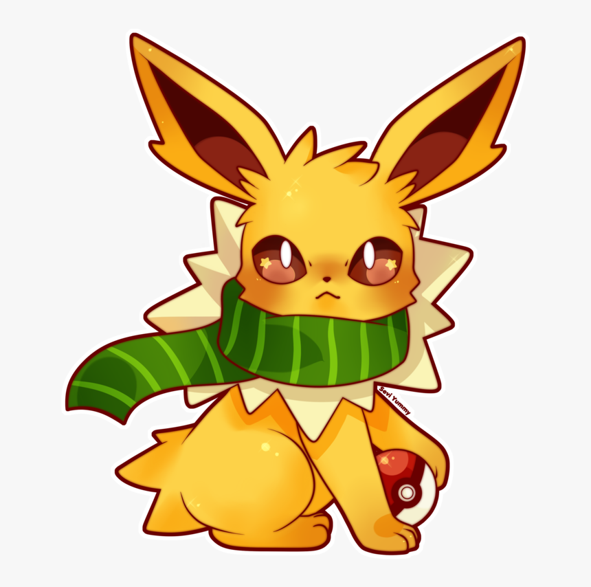 Jolteon Cute , Png Download - Pokemon Jolteon Chibi, Transparent Png, Free Download