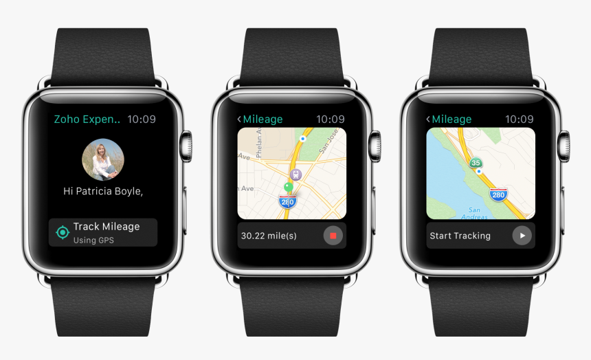 Zoho Expense Apple Watch Screens - Apple Watch Banking App, HD Png Download, Free Download