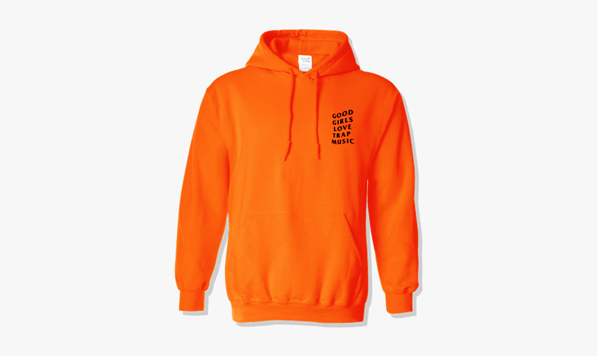 Good Girls Love Trap Music Hoodie - Gildan 18500 Hoodie Orange, HD Png Download, Free Download