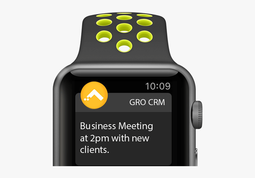 Apple Watch Crm - Apple Watch Black Volt Nike Sport Band, HD Png Download, Free Download