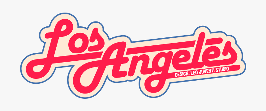 Los Angeles Retro Sign Png - Graphics, Transparent Png, Free Download