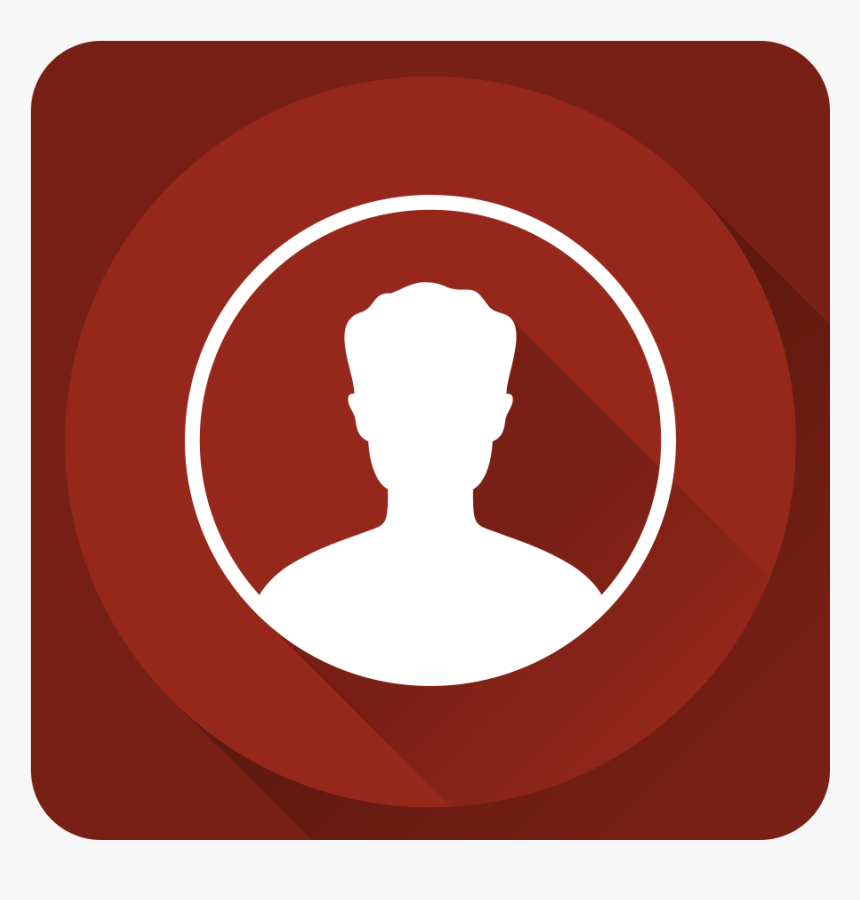 Contacts Icon - Contact Icon Png Red, Transparent Png, Free Download