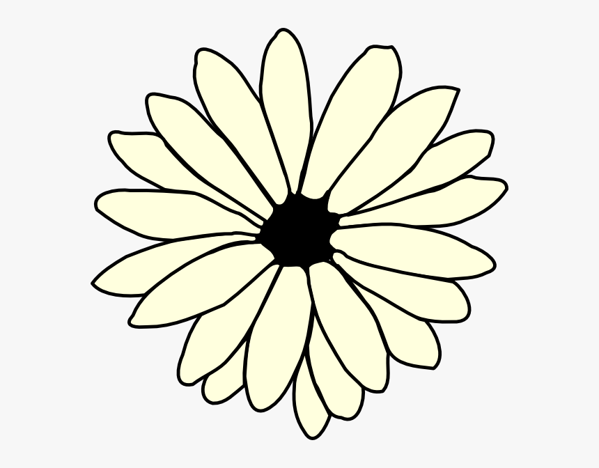 Daisies Clipart Garden Tour - Daisy Flower Black And White Clipart, HD Png Download, Free Download