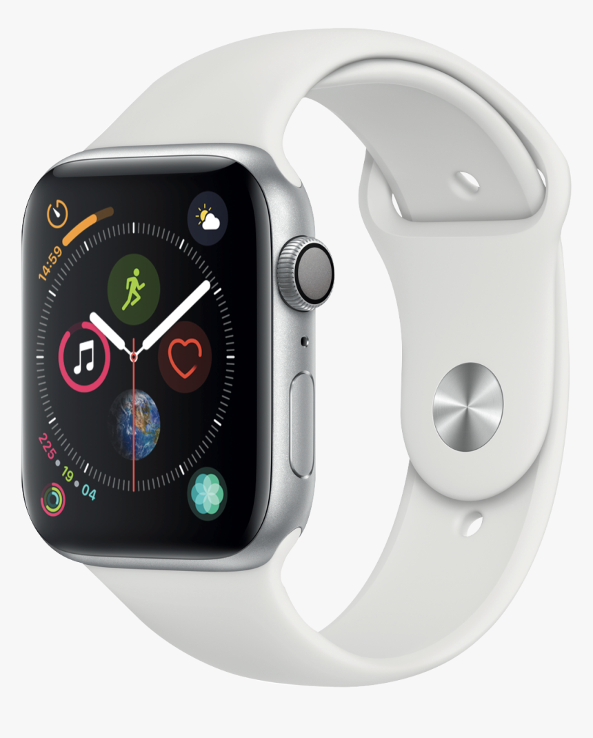 Silver Apple Watch Series 4, HD Png Download, Free Download