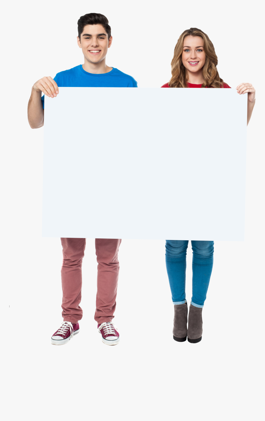 People Holding Banner Royalty-free Png - Holding Banner, Transparent Png, Free Download