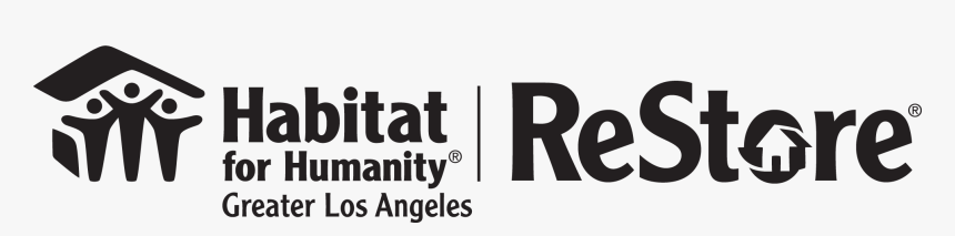 Habitat For Humanity Restore Los Angeles - Black-and-white, HD Png Download, Free Download