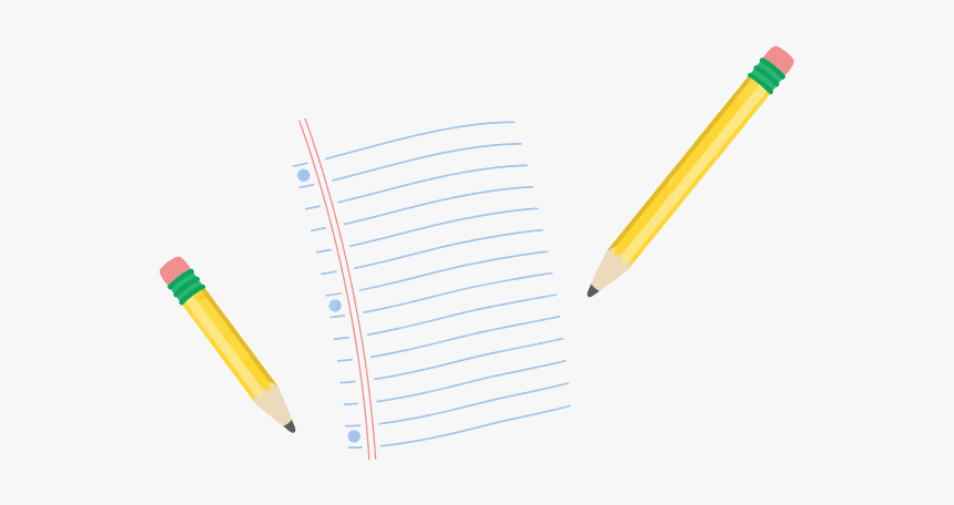 Pencil And Paper Pencils Cut File Clipart Transparent - Writing, HD Png Download, Free Download