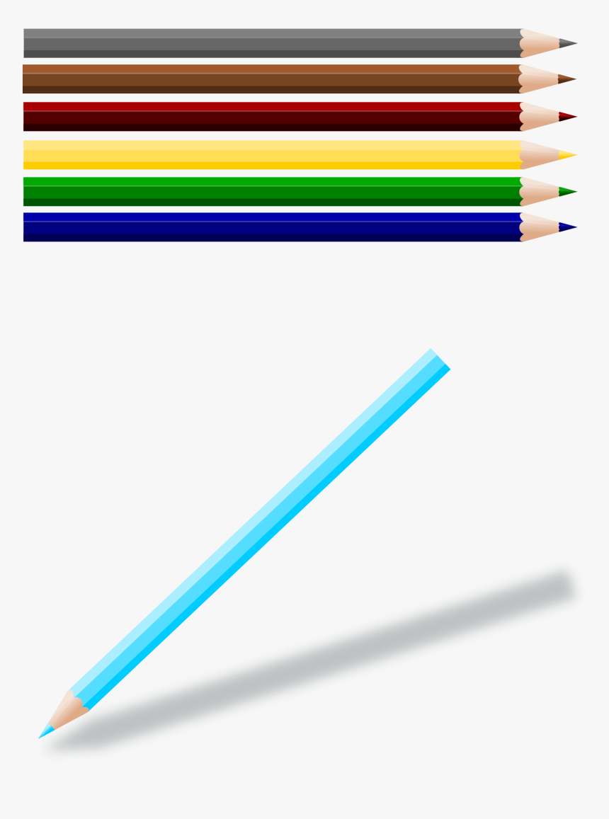 Colored Pencils Clip Arts - Colored Pencil, HD Png Download, Free Download