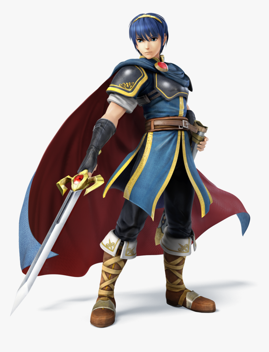 Marth Ssb4 - Super Smash Bros Wii U Marth, HD Png Download, Free Download