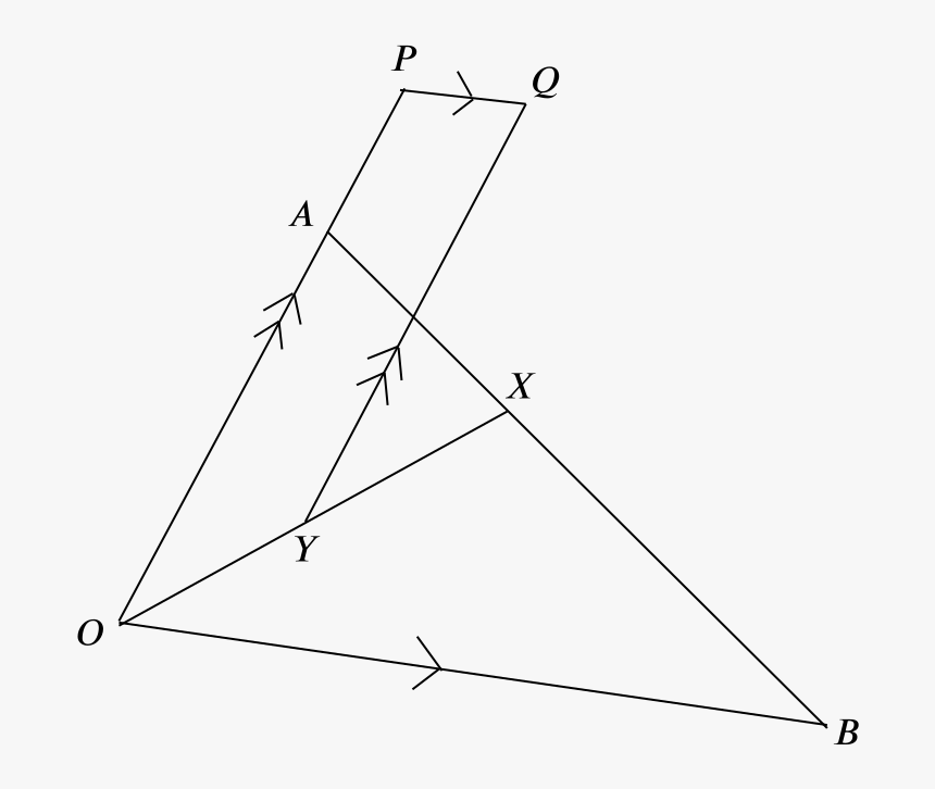 The Triangle Oab With Points Added - Triangle, HD Png Download, Free Download