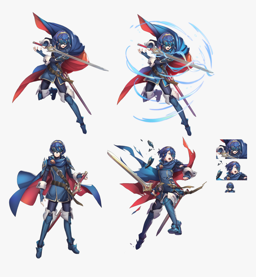Click For Full Sized Image Marth - Lucina Fire Emblem Marth, HD Png Download, Free Download
